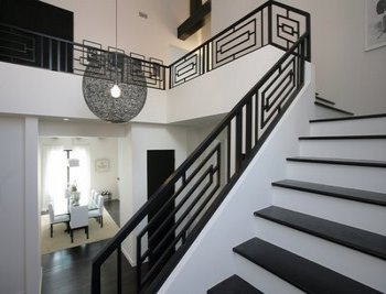 Wrought Iron Contemporary Staircase Design
